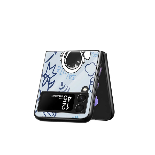 Galaxy Wave Samsung Z Flip Glass Case