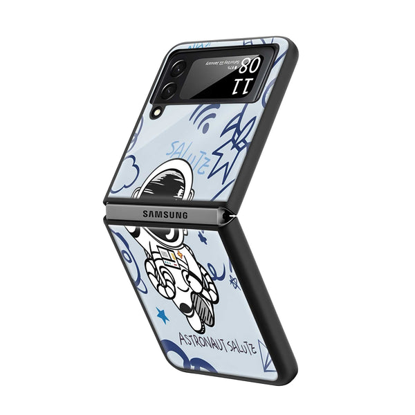 Galaxy Wave Samsung Z Flip Glass Case