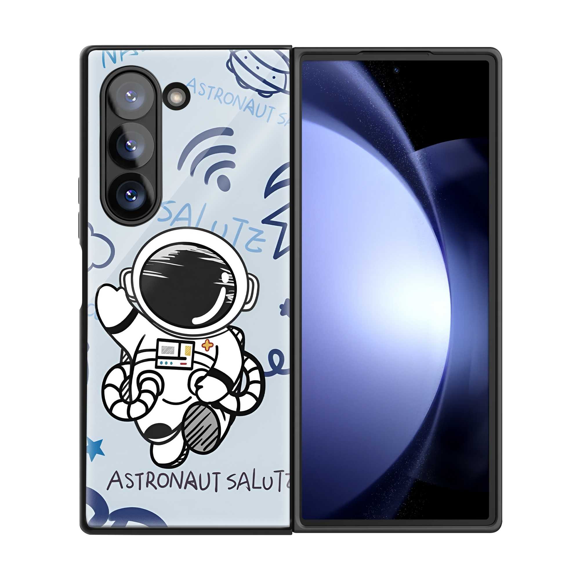Galaxy Wave Samsung Z Fold Glass Case