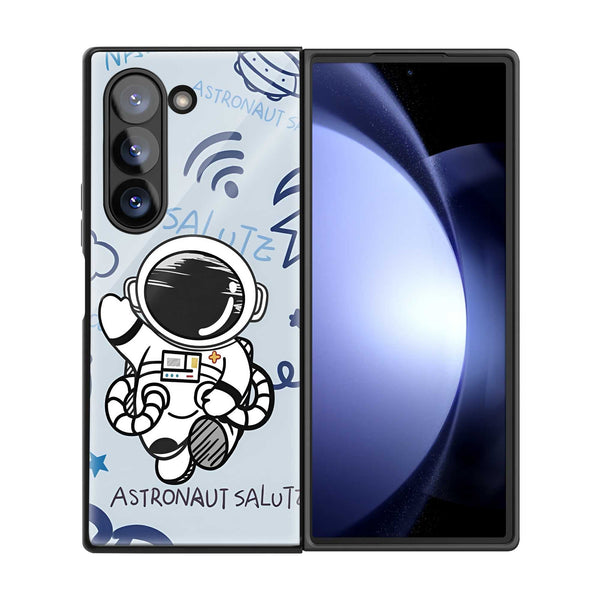 Galaxy Wave Samsung Z Fold Glass Case