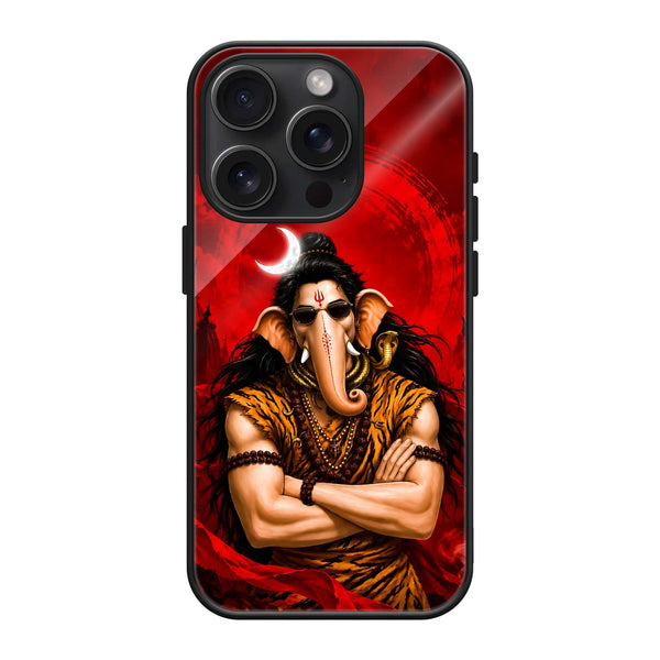 Ganesha Swag Glass Case