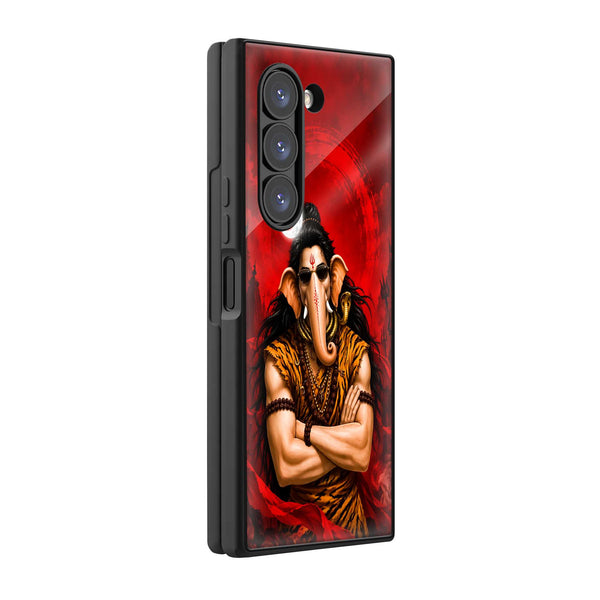 Ganesha Swag Samsung Z Fold Glass Case