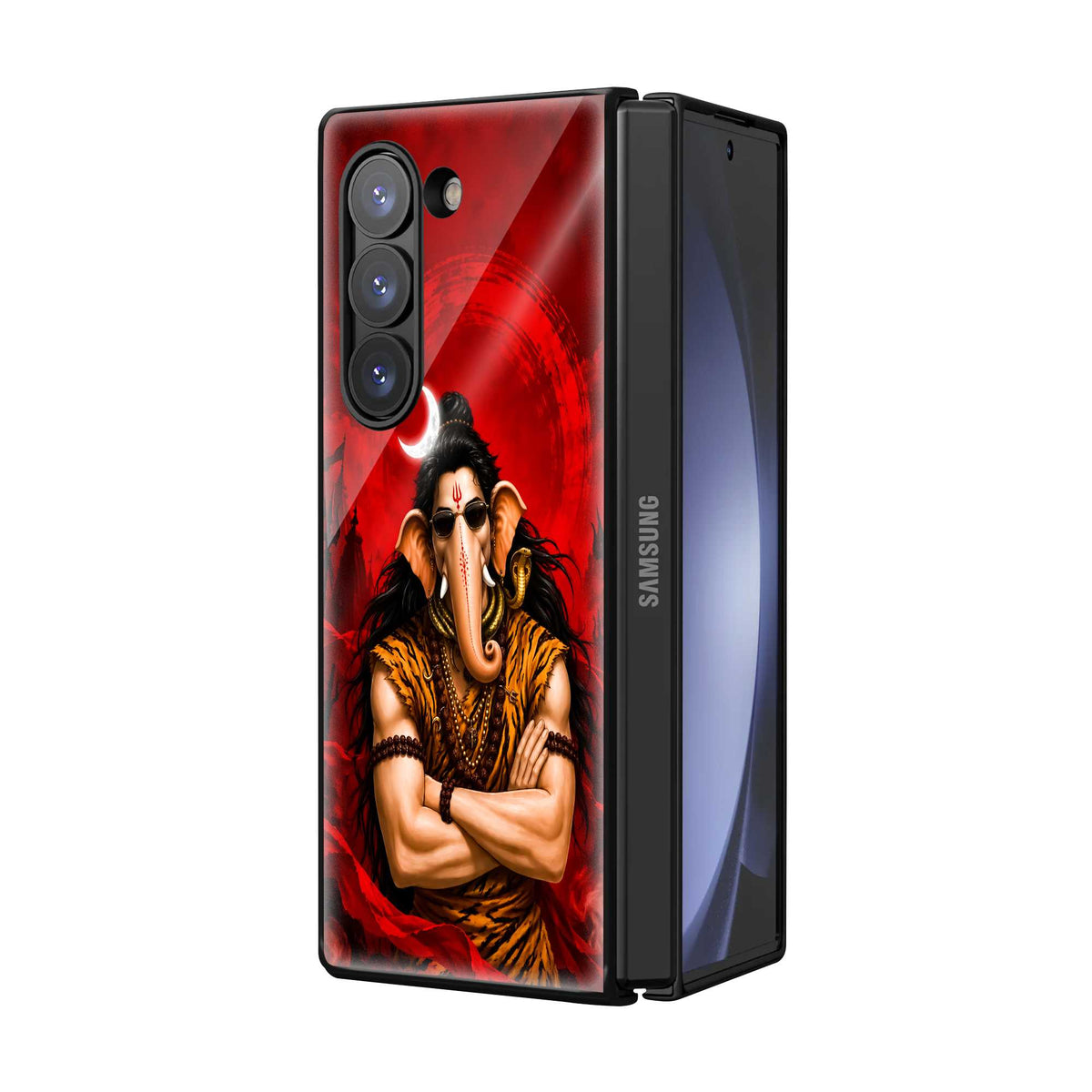 Ganesha Swag Samsung Z Fold Glass Case