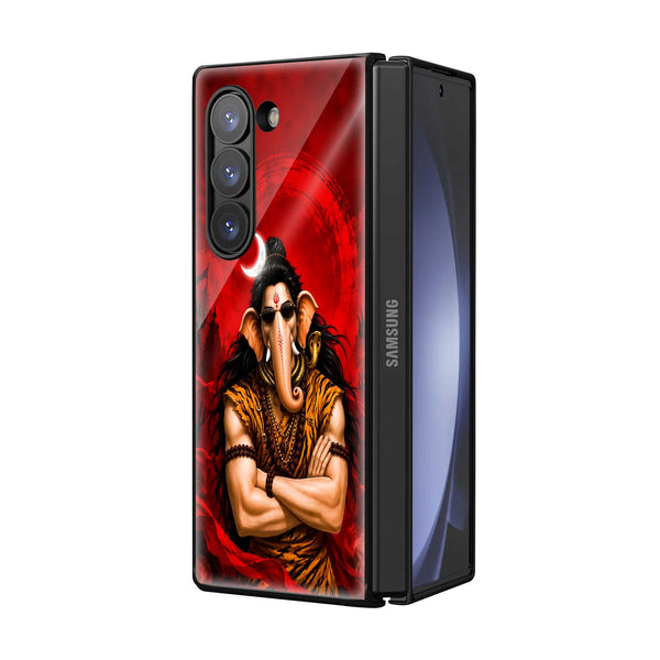 Ganesha Swag Samsung Z Fold Glass Case