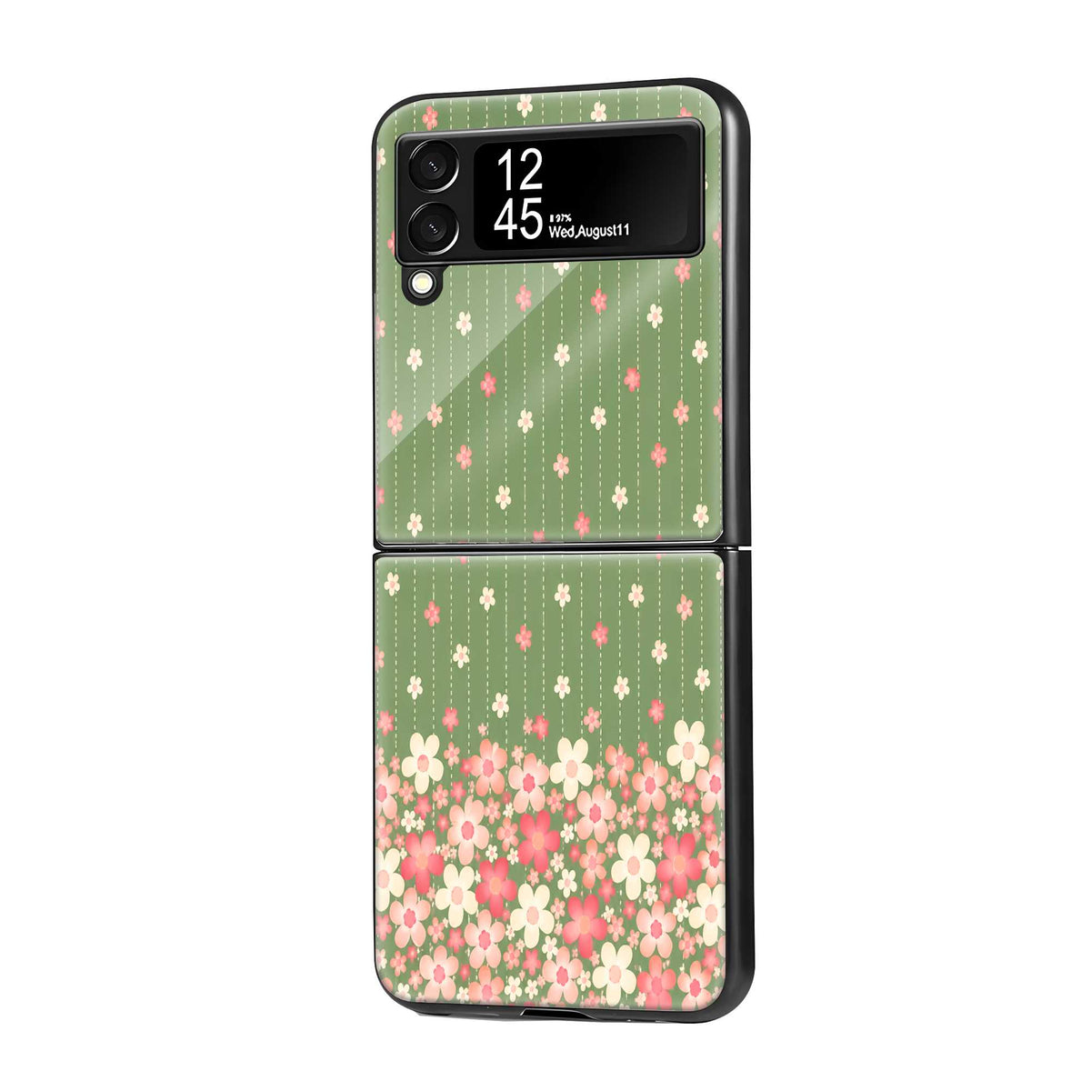 Garden Dots Samsung Z Flip Glass Case