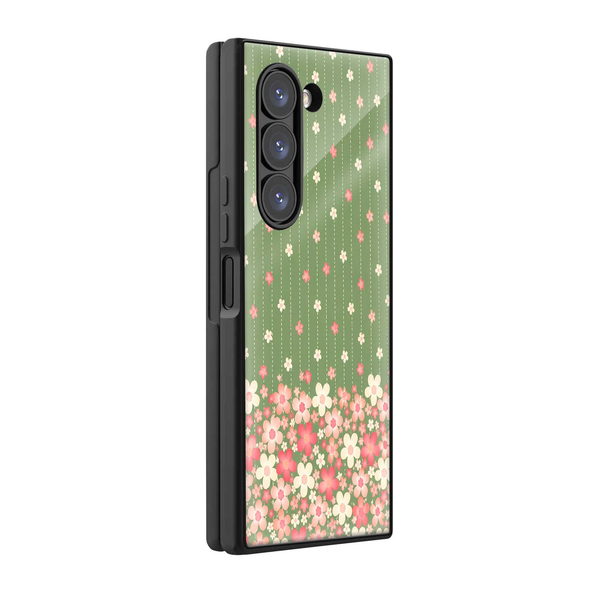Garden Dots Samsung Z Fold Glass Case