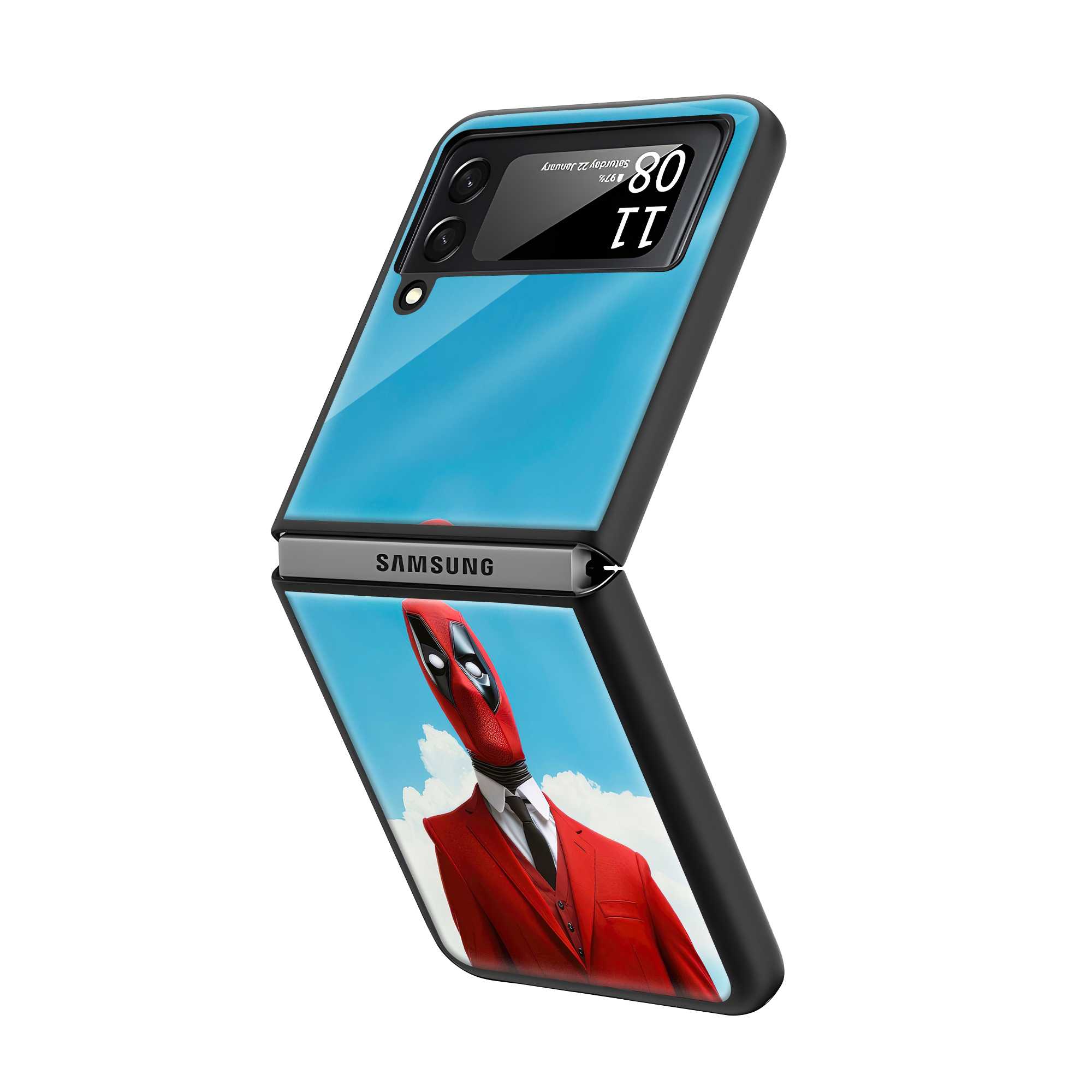 Gentleman Samsung Z Flip Glass Case