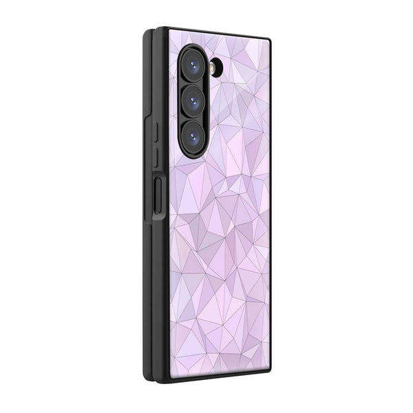 Geometric Glow Samsung Z Fold Glass Case