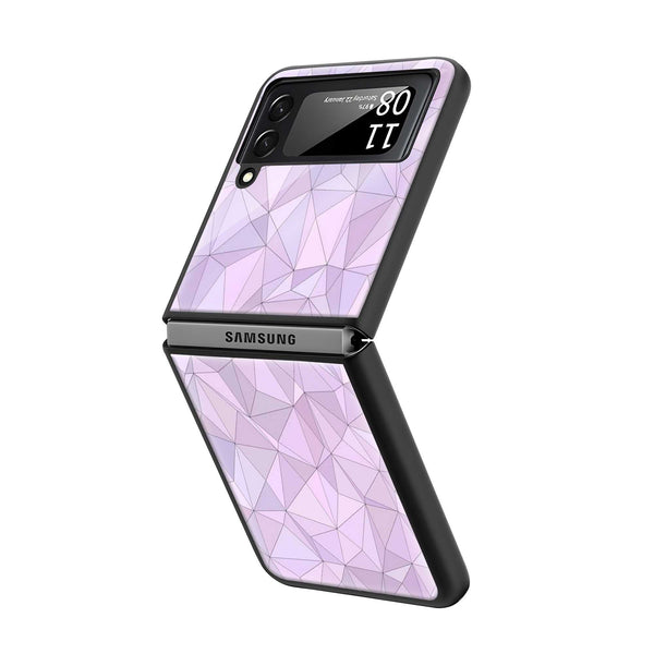 Geometric Glow Samsung Z Flip Glass Case