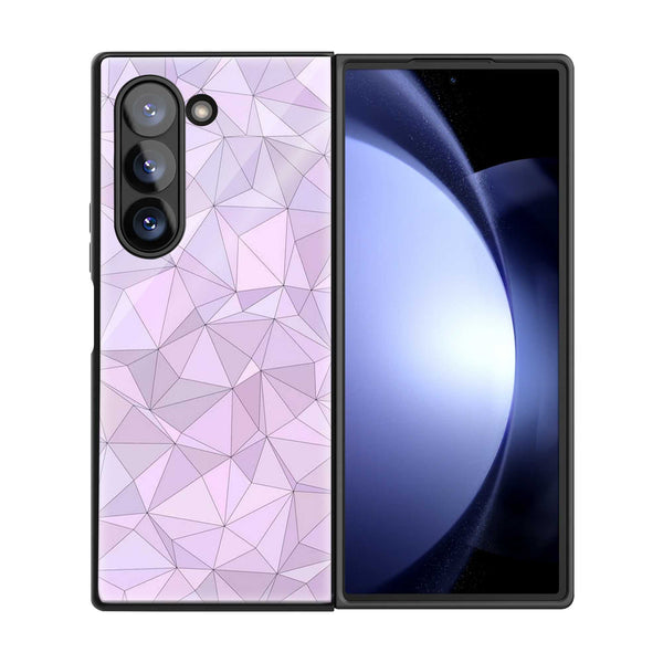 Geometric Glow Samsung Z Fold Glass Case