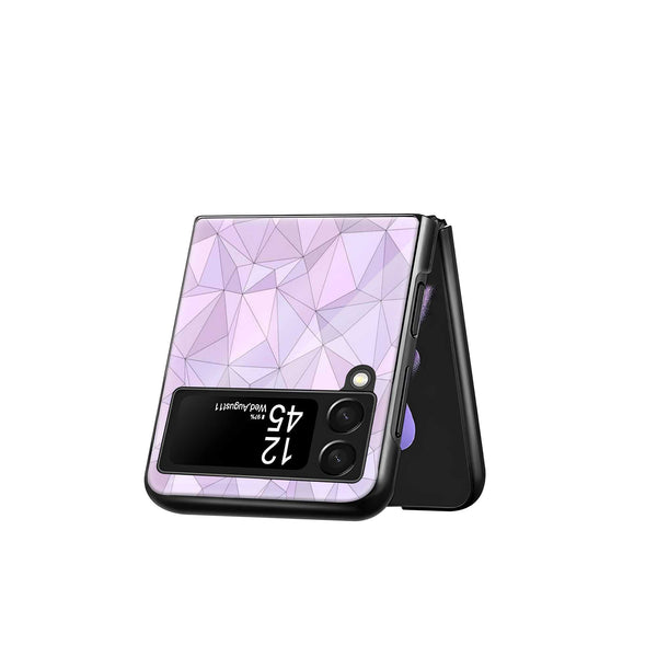 Geometric Glow Samsung Z Flip Glass Case