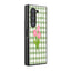Gingham Bloom Samsung Z Fold Glass Case