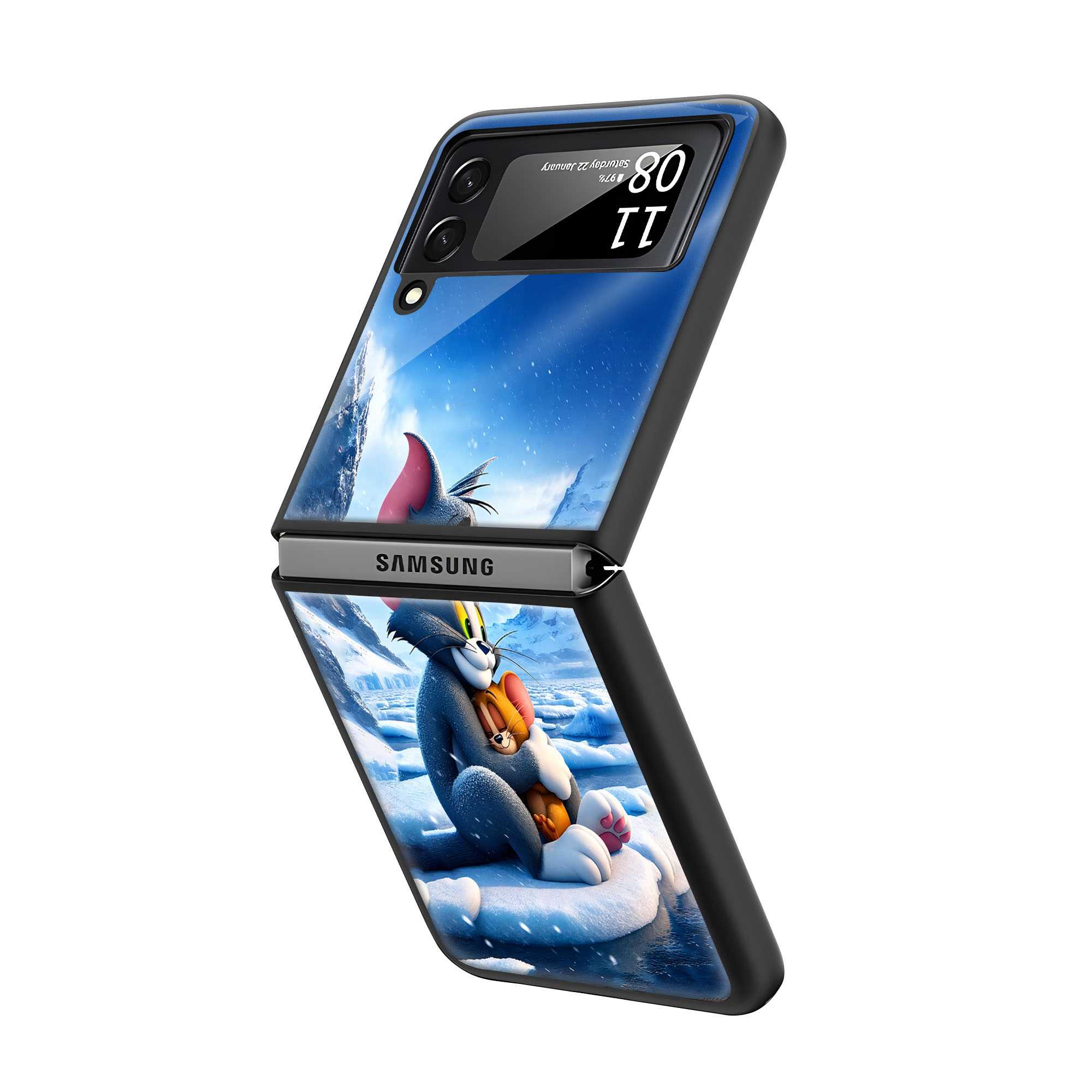 Glacier Buddies Samsung Z Flip Glass Case Secondary image