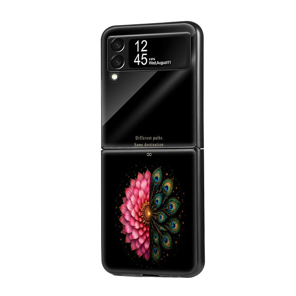Lotus Infinity Samsung Z Flip Glass Case