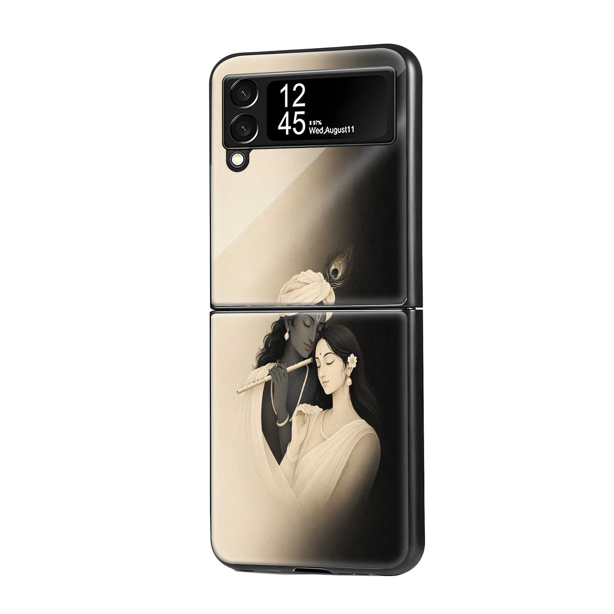 Radha Shyam Samsung Z Flip Glass Case