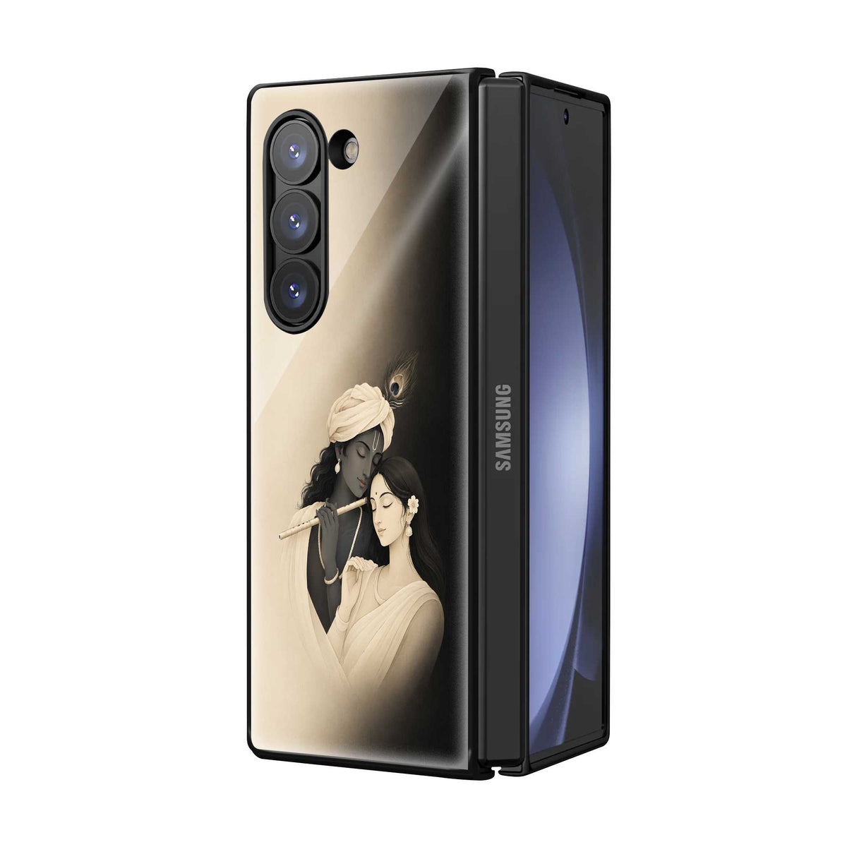 Radha Shyam Samsung Z Fold Glass Case