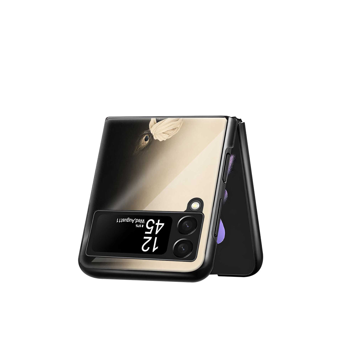 Radha Shyam Samsung Z Flip Glass Case