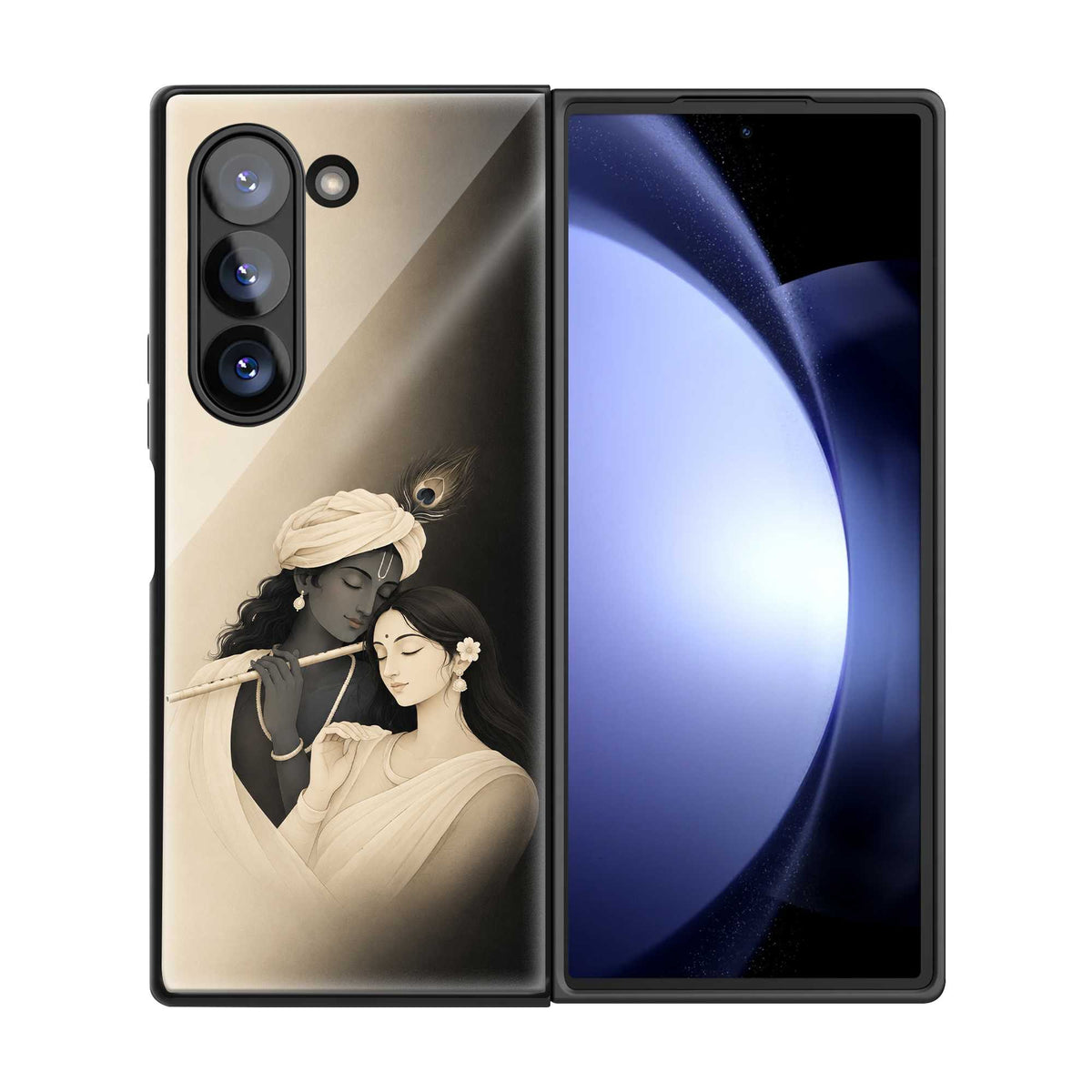 Radha Shyam Samsung Z Fold Glass Case