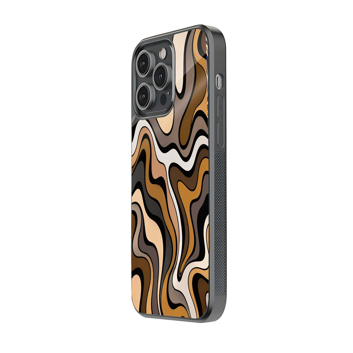 Brown Rhythm Glass Case
