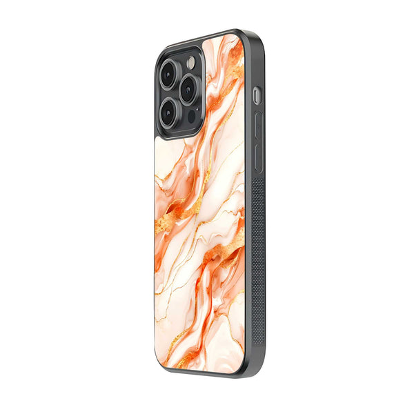 Rose Gold Flow Glass Case