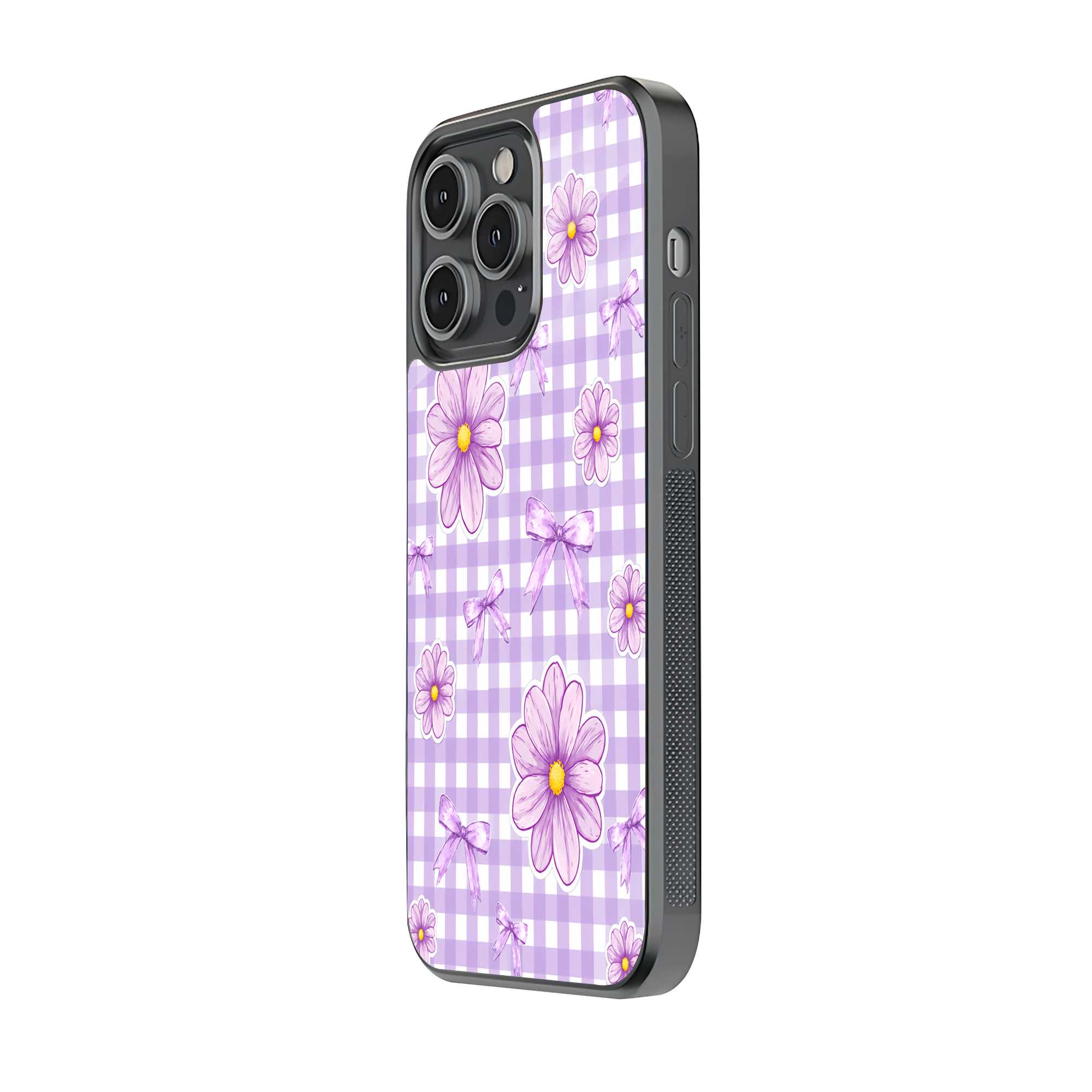 Lavender Bows Glass Case Secondary image