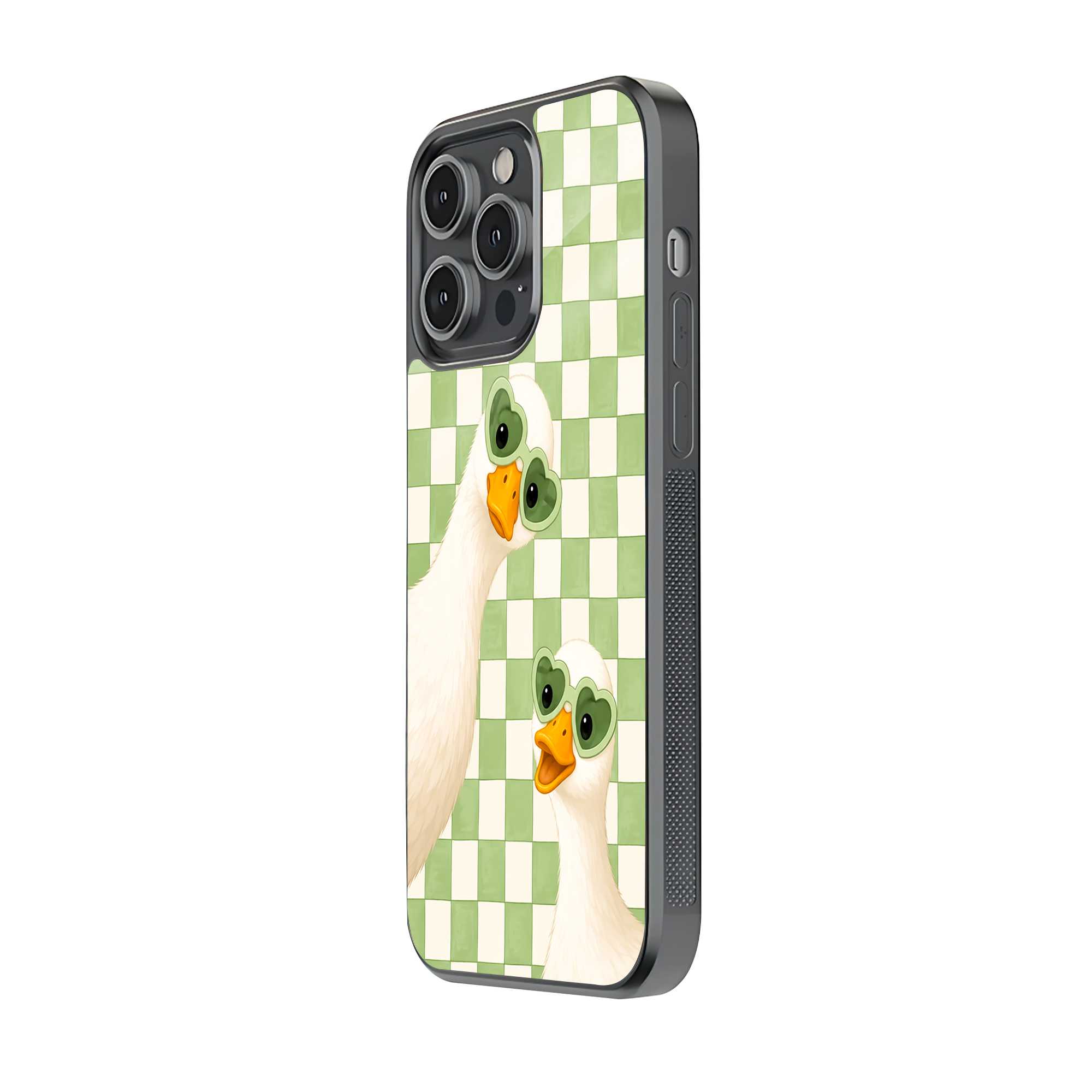 Duckie Hearts Glass Case Secondary image