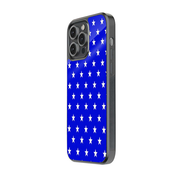 Blue Stars Glass Case