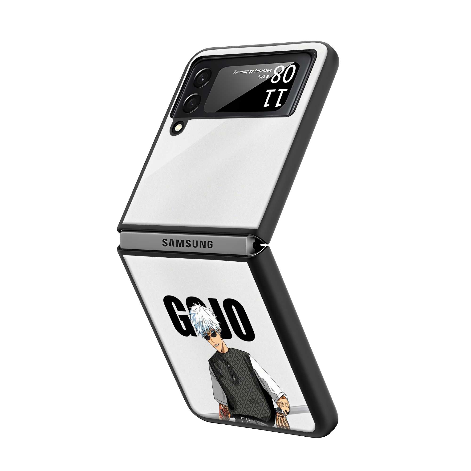 Gojo Mode Samsung Z Flip Glass Case