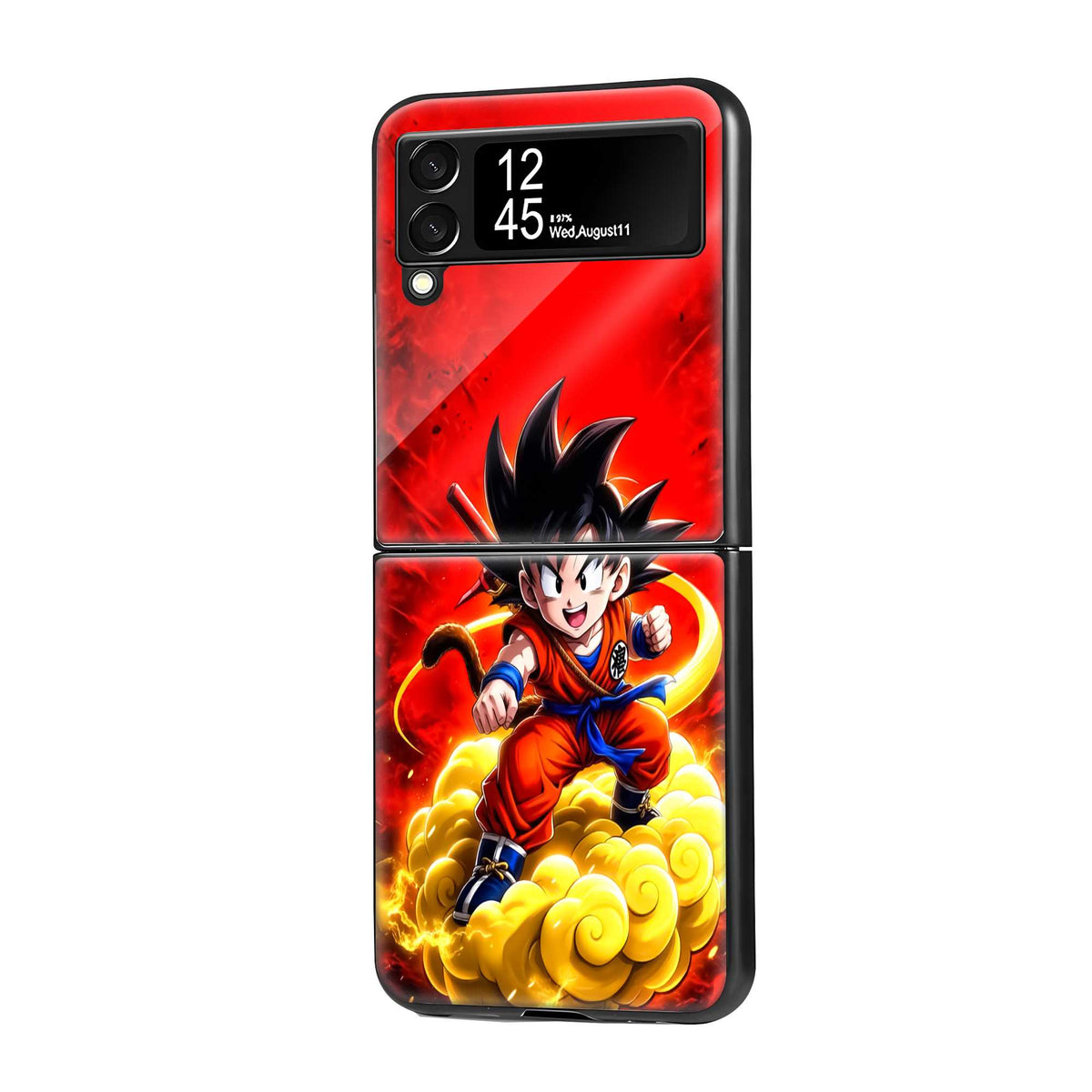 Goku Fire Dragon Samsung Z Flip Glass Case