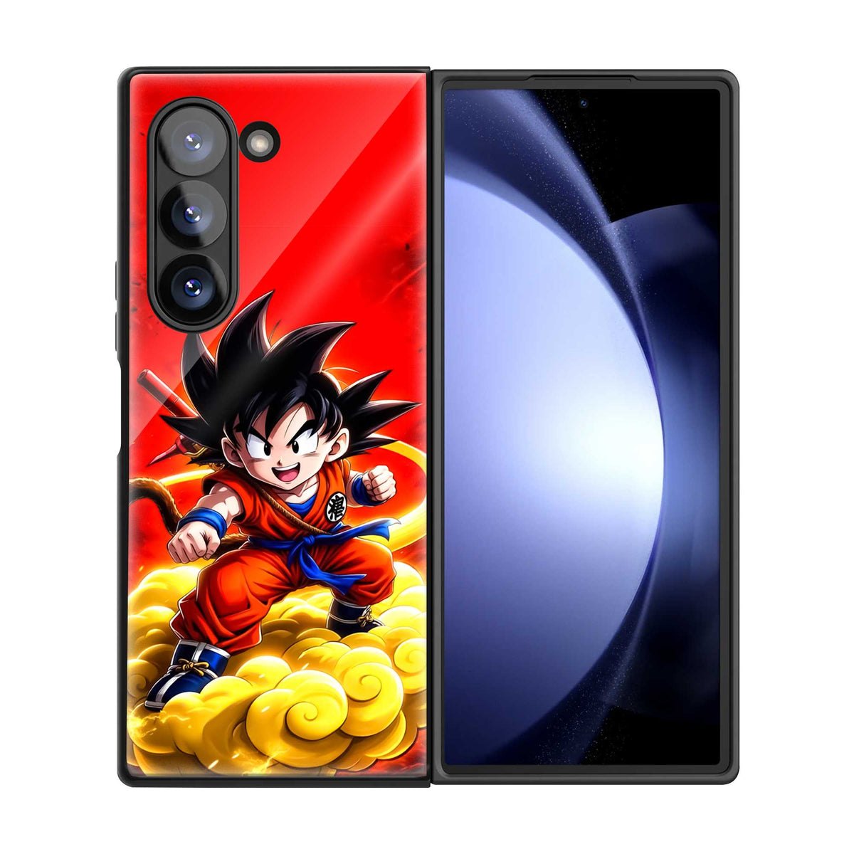 Goku Fire Dragon Samsung Z Fold Glass Case