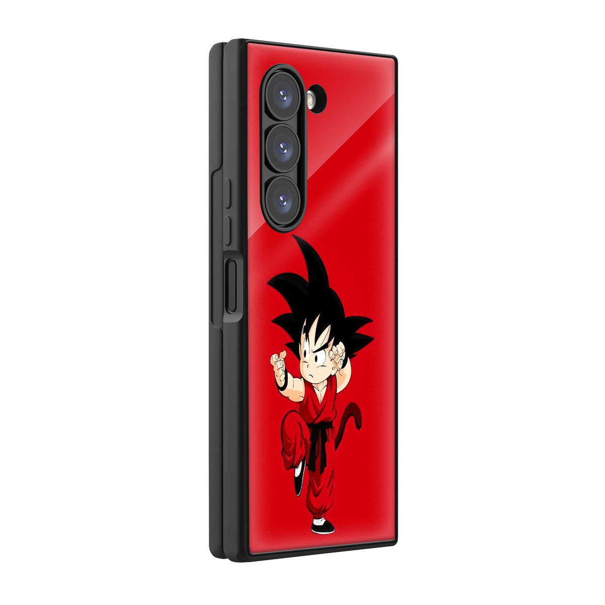 Goku Red Edition Samsung Z Fold Glass Case