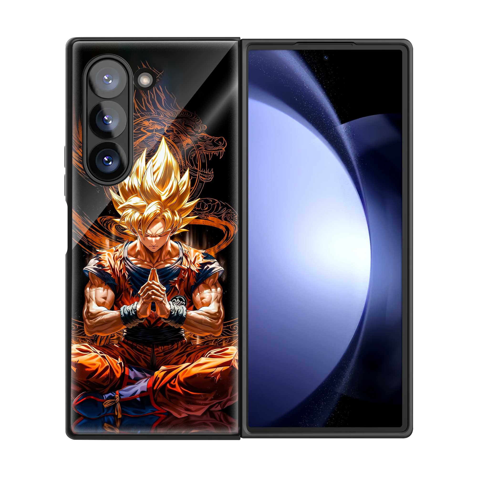 Goku Zen Samsung Z Fold Glass Case
