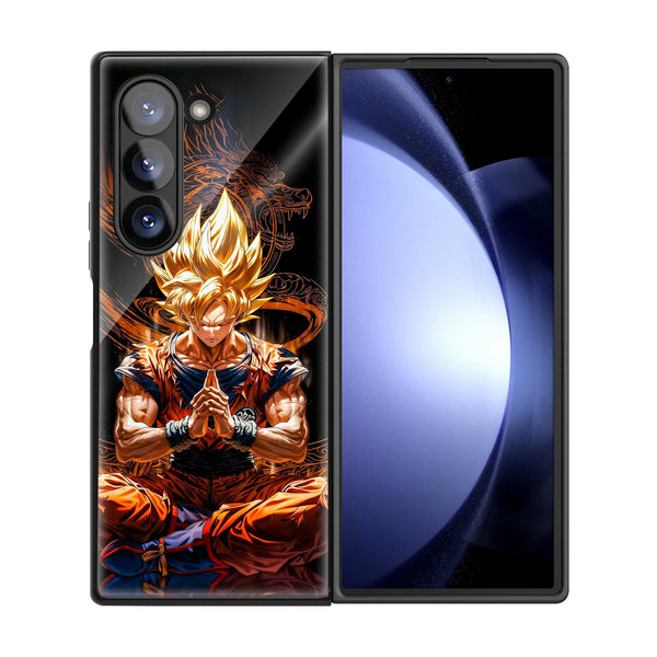 Goku Zen Samsung Z Fold Glass Case