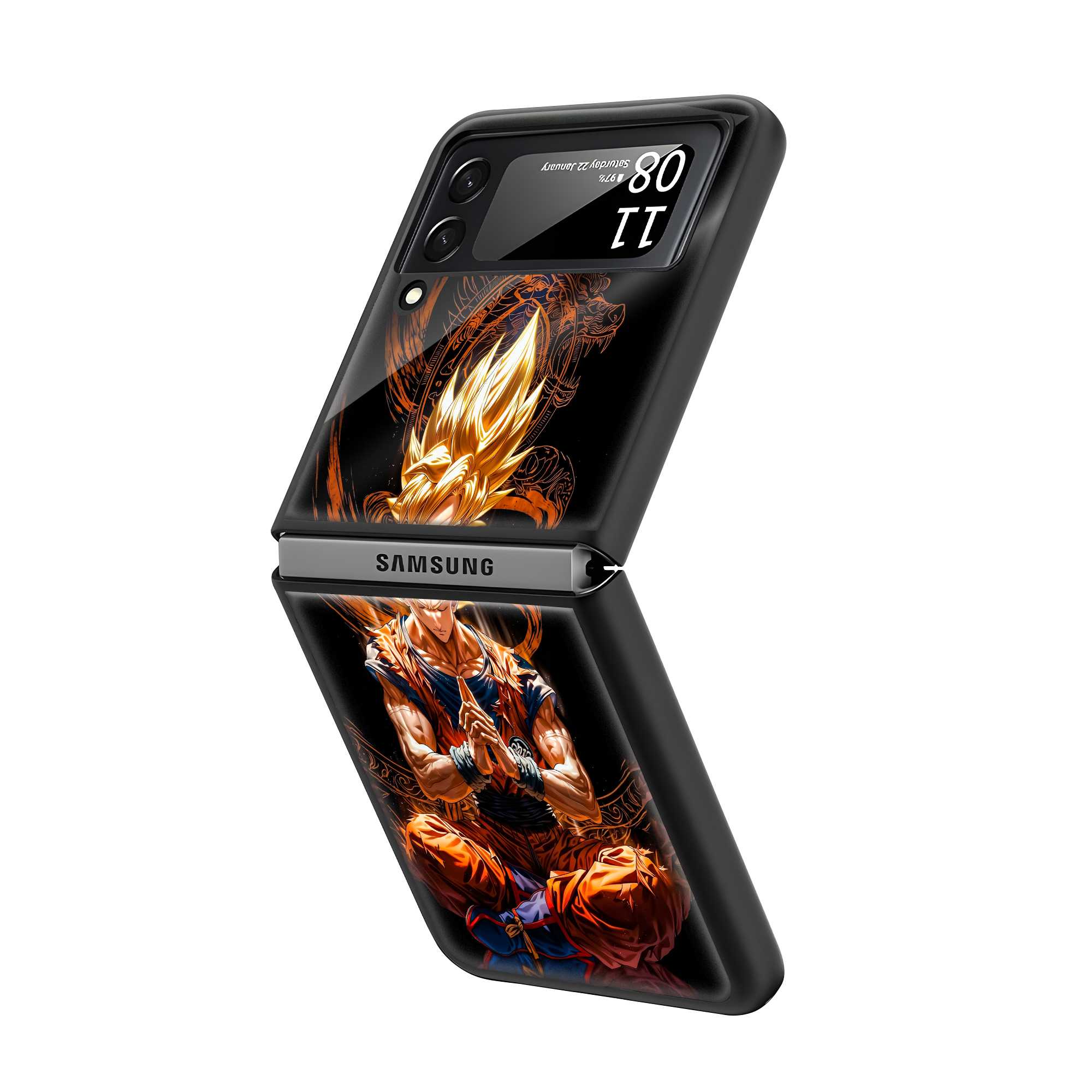 Goku Zen Samsung Z Flip Glass Case