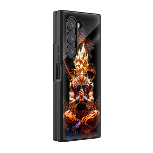 Goku Zen Samsung Z Fold Glass Case