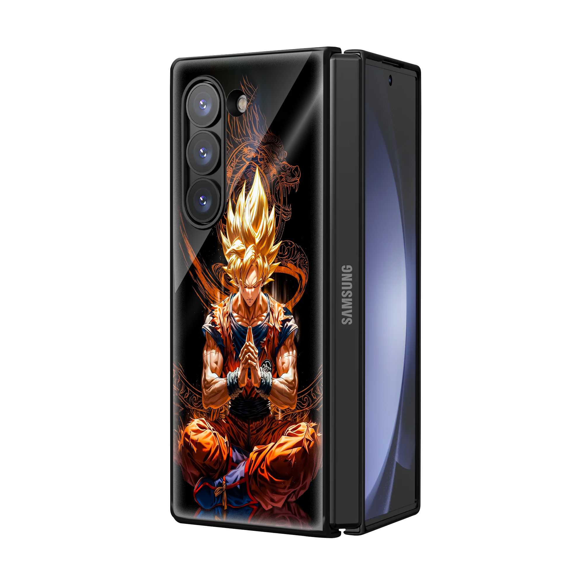 Goku Zen Samsung Z Fold Glass Case