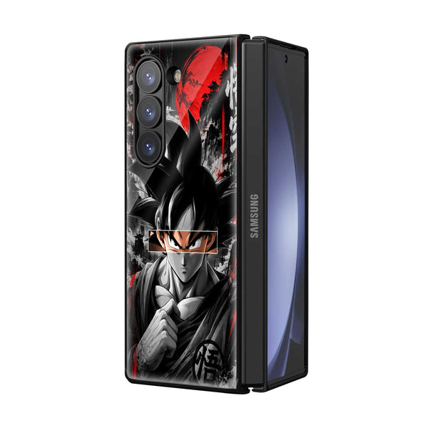 Goku's Killer Eyes Samsung Z Fold Glass Case
