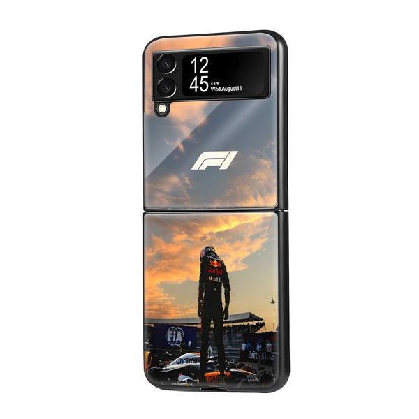 Golden Apex Samsung Z Flip Glass Case