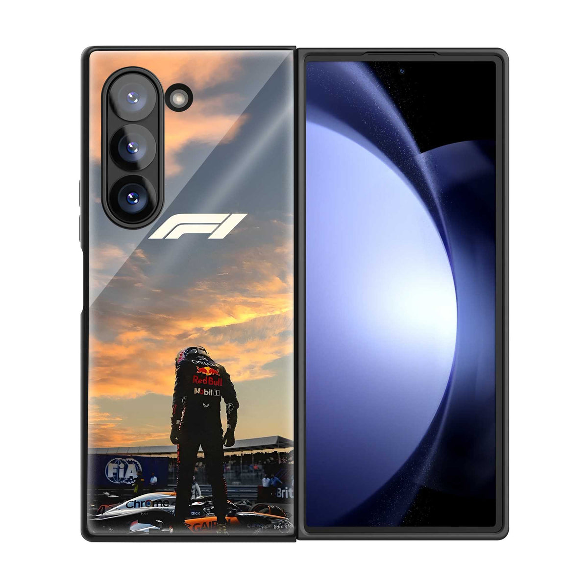 Golden Apex Samsung Z Fold Glass Case