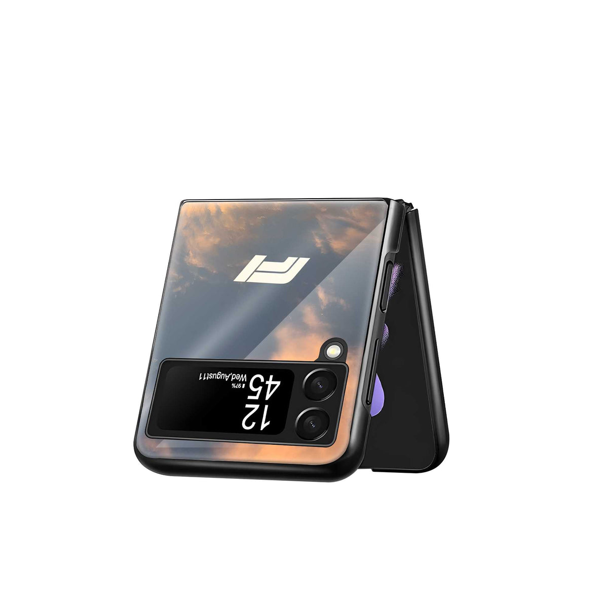 Golden Apex Samsung Z Flip Glass Case