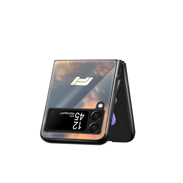 Golden Apex Samsung Z Flip Glass Case