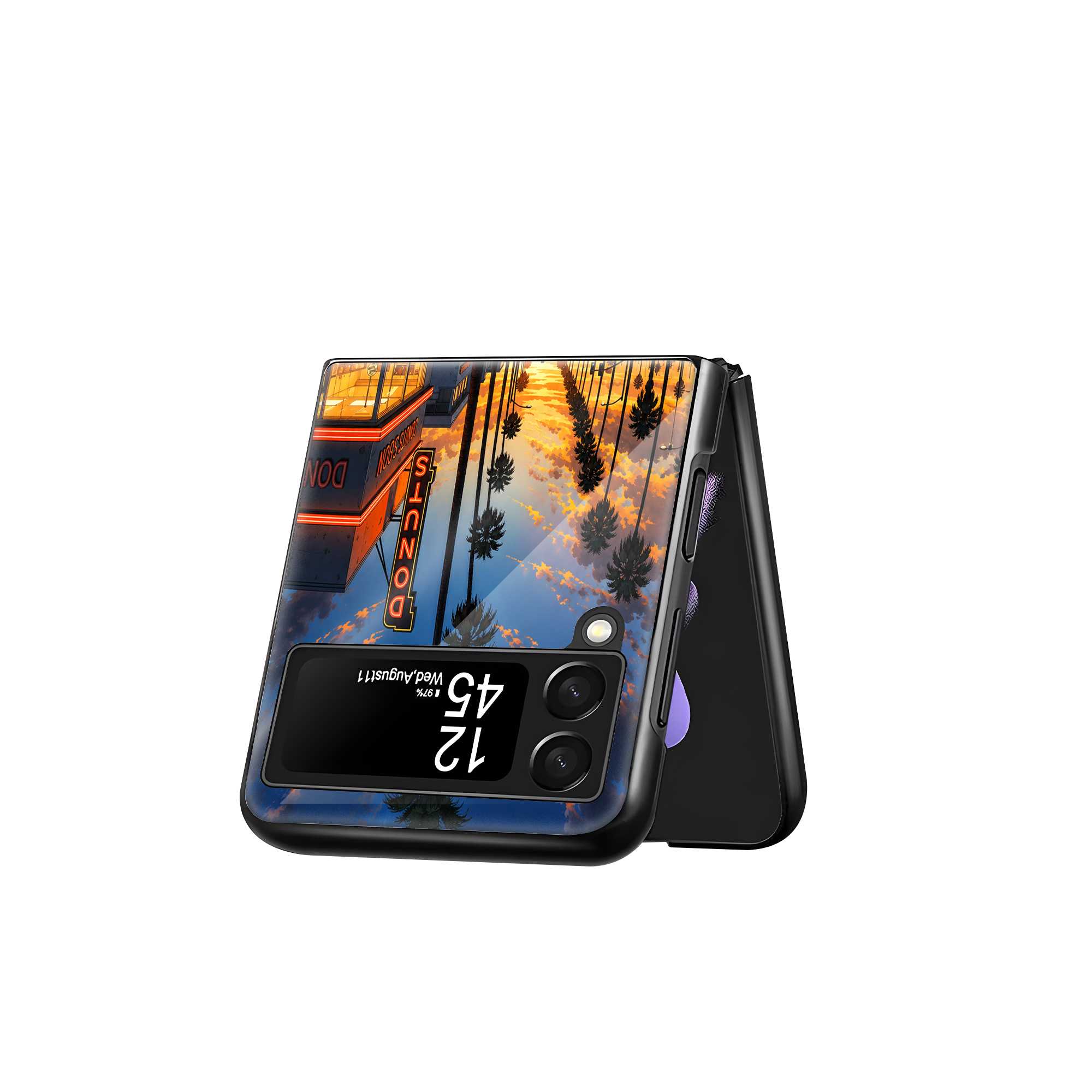 Golden Era Samsung Z Flip Glass Case