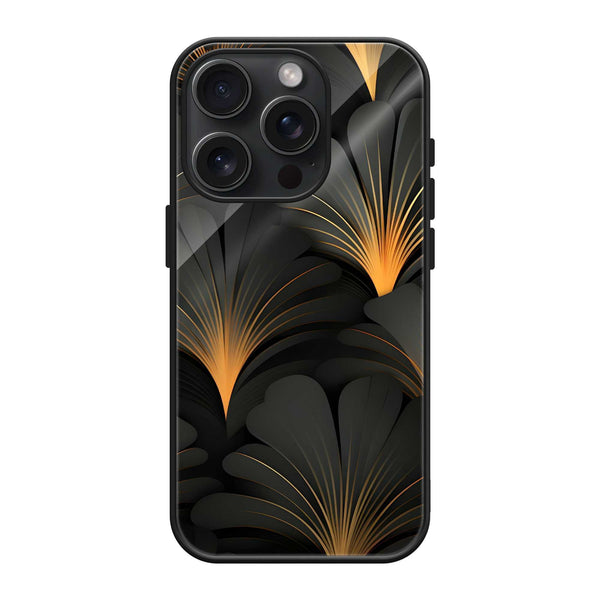 Golden Flame Glass Case