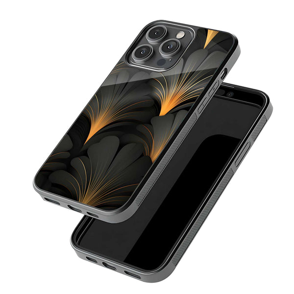 Golden Flame Glass Case
