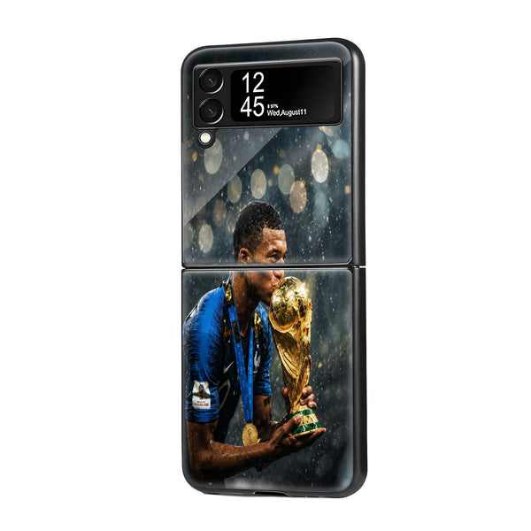 Golden Glory Samsung Z Flip Glass Case