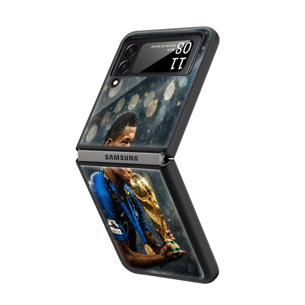 Golden Glory Samsung Z Flip Glass Case