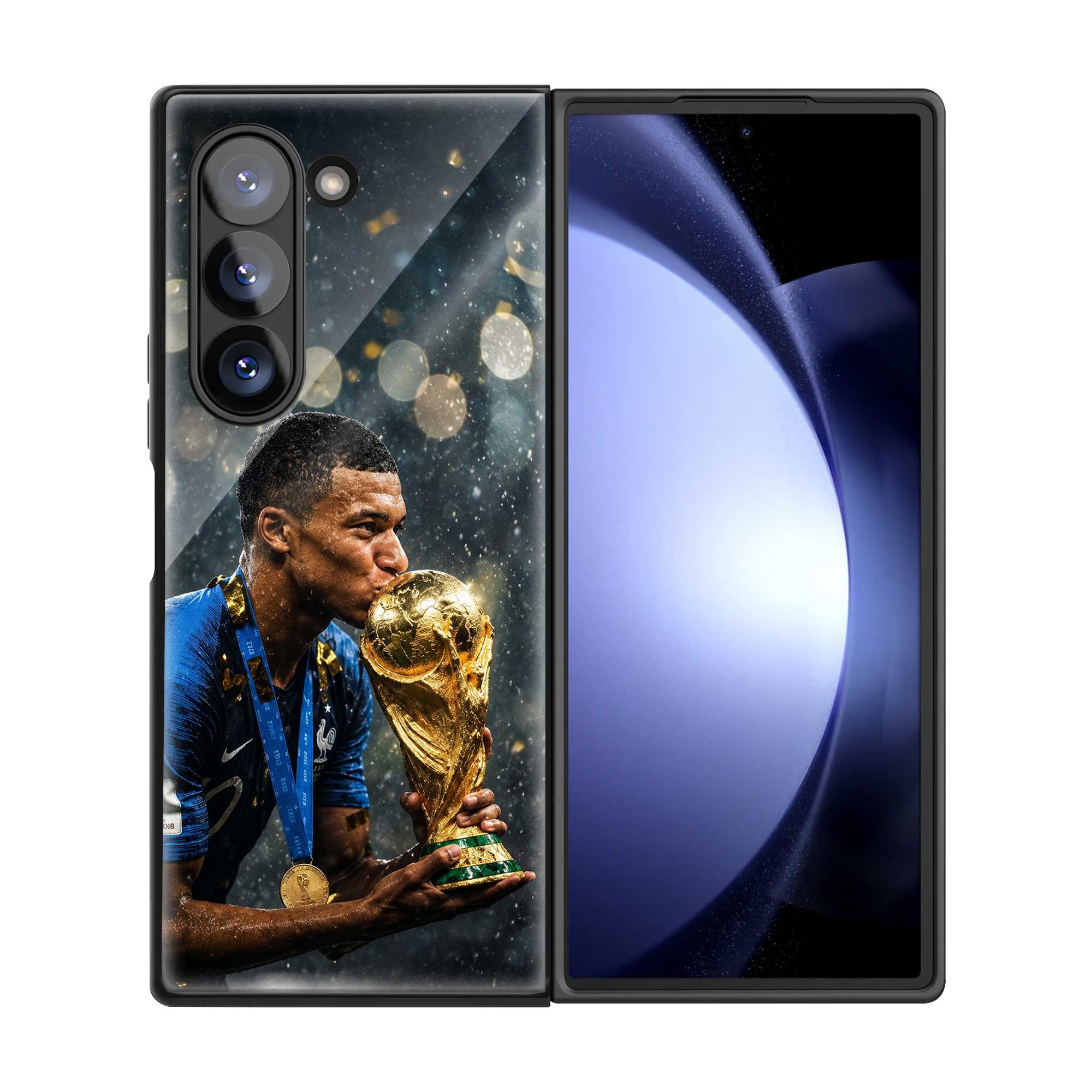 Golden Glory Samsung Z Fold Glass Case