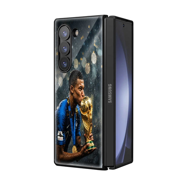 Golden Glory Samsung Z Fold Glass Case