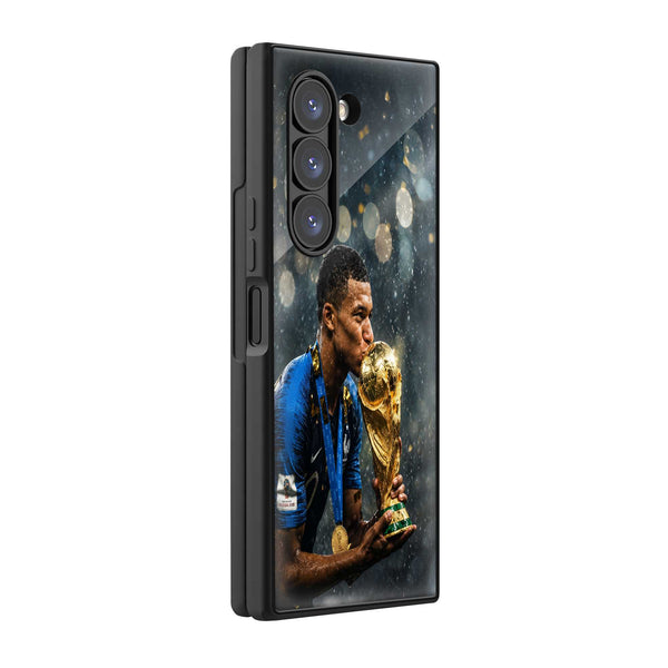 Golden Glory Samsung Z Fold Glass Case