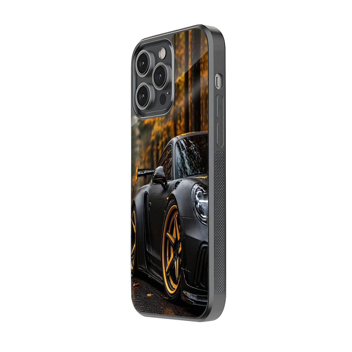 Golden Hour Porsche Glass Case
